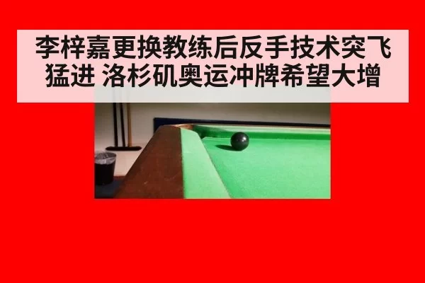 李梓嘉更换教练后反手技术突飞猛进 洛杉矶奥运冲牌希望大增